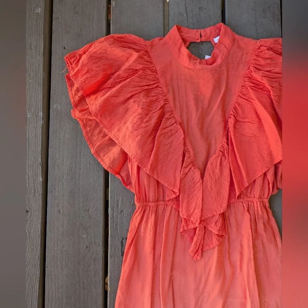 Young Fabulous & Broke Coral to Pink Ombre Maxi Dress - Picture 3 of 8